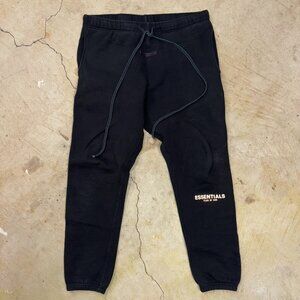 Fear of God Essentials Jet Black Sweatpant Joggers